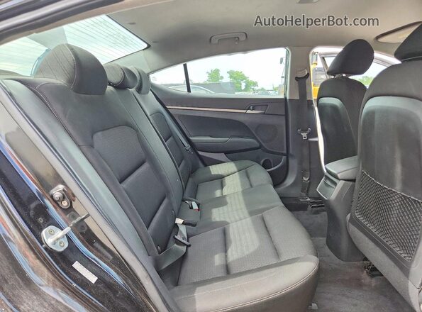 KMHD74LF0HU079528 2017 HYUNDAI ELANTRA Black უკანა სავარძლების ხედი