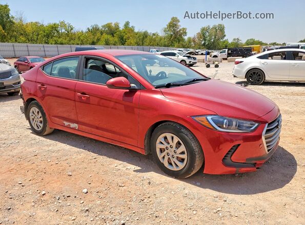 KMHD74LF0HU099794 2017 HYUNDAI ELANTRA Red Delantero derecho