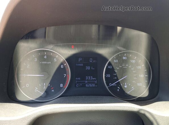 KMHD74LF0HU099794 2017 HYUNDAI ELANTRA Red Vista del cuadro de instrumentos