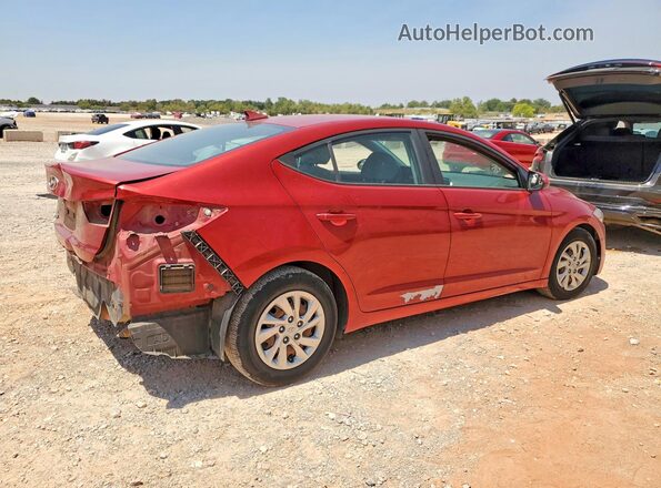 KMHD74LF0HU099794 2017 HYUNDAI ELANTRA Red Trasero derecho