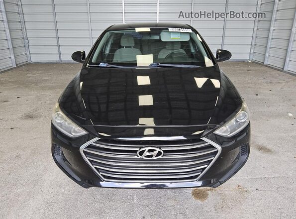 KMHD74LF0HU160187 2017 HYUNDAI ELANTRA Black VIN կոդի պիտակի տեսք