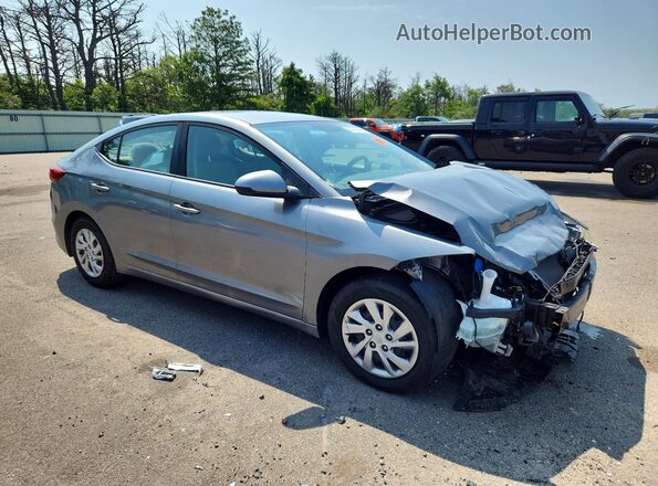 KMHD74LF0HU371373 2017 HYUNDAI ELANTRA Gray წინა მარჯვენა