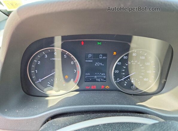 KMHD74LF0HU371373 2017 HYUNDAI ELANTRA Gray ხელსაწყოთა პანელის ხედი