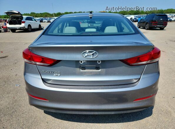KMHD74LF0HU371373 2017 HYUNDAI ELANTRA Gray უკანა ხედი
