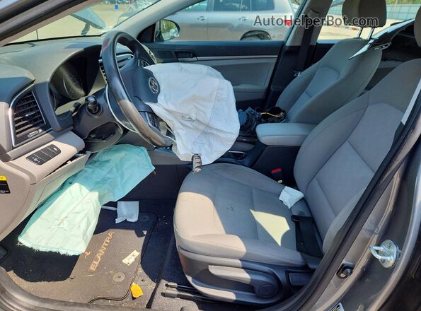 KMHD74LF0HU371373 2017 HYUNDAI ELANTRA Gray წინა სალონის ხედი