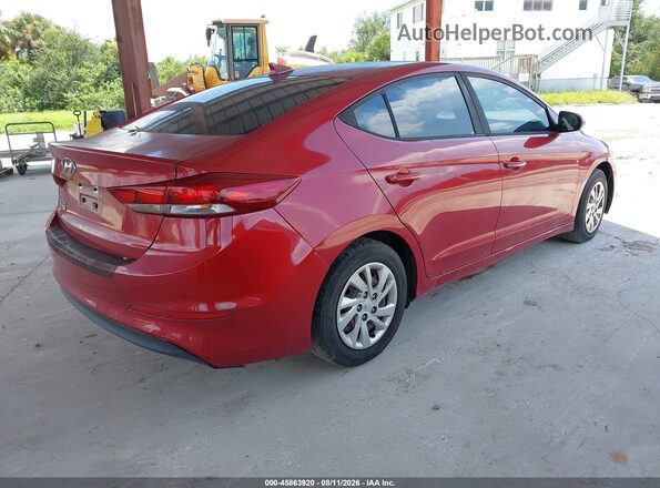 KMHD74LF0HU421527 2017 HYUNDAI ELANTRA Red Задня права чверть