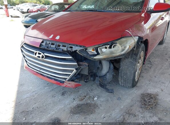 KMHD74LF0HU421527 2017 HYUNDAI ELANTRA Red Вид спереду