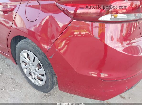 KMHD74LF0HU421527 2017 HYUNDAI ELANTRA Red Вид задньої частини салону