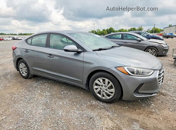 KMHD74LF0JU554861 2018 HYUNDAI ELANTRA Серебряный Передняя правая четверть
