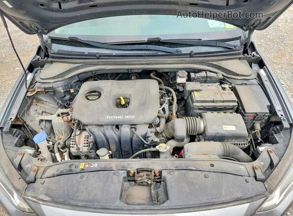 KMHD74LF0JU554861 2018 HYUNDAI ELANTRA Серебряный Вид задней части салона