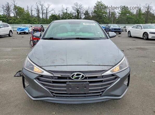 KMHD74LF0KU790105 2019 HYUNDAI ELANTRA Gray წინა ხედი