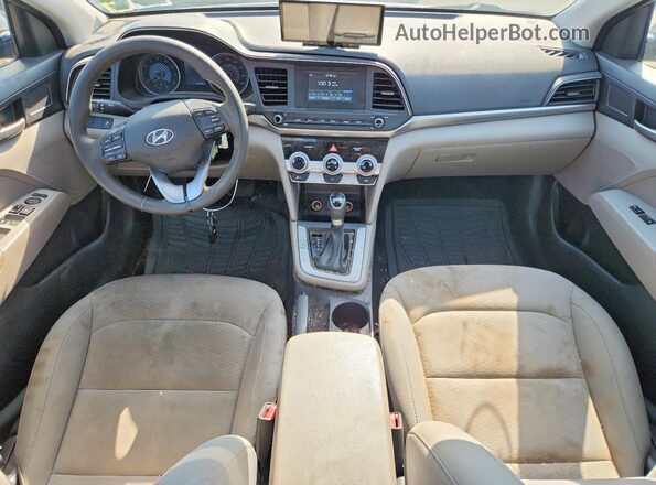 KMHD74LF0KU790105 2019 HYUNDAI ELANTRA Gray წინა პანელის ხედი