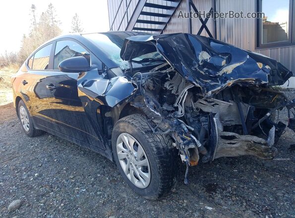 KMHD74LF0KU805721 2019 HYUNDAI ELANTRA Черный Передняя правая четверть