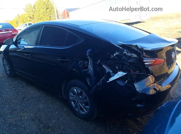 KMHD74LF0KU805721 2019 HYUNDAI ELANTRA Черный Задняя левая четверть