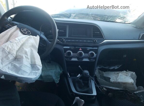 KMHD74LF0KU805721 2019 HYUNDAI ELANTRA Черный Вид панели приборов