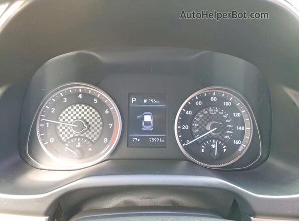 KMHD74LF0LU953871 2020 HYUNDAI ELANTRA Black ხელსაწყოთა პანელის ხედი