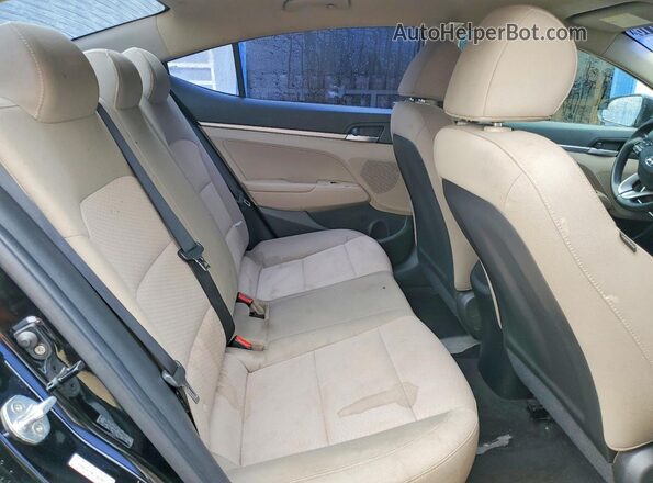KMHD74LF0LU953871 2020 HYUNDAI ELANTRA Black უკანა სავარძლების ხედი