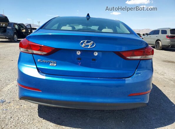 KMHD74LF1HU091168 2017 HYUNDAI ELANTRA Blue უკანა ხედი