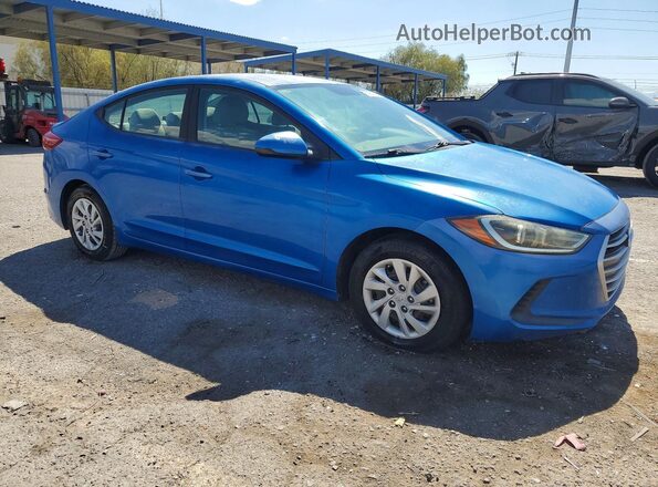 KMHD74LF1HU091168 2017 HYUNDAI ELANTRA Blue წინა მარჯვენა