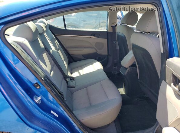 KMHD74LF1HU091168 2017 HYUNDAI ELANTRA Blue უკანა სავარძლების ხედი