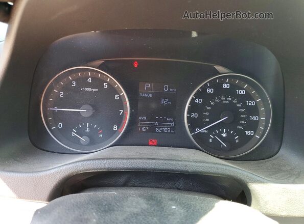 KMHD74LF1HU091168 2017 HYUNDAI ELANTRA Blue ხელსაწყოთა პანელის ხედი