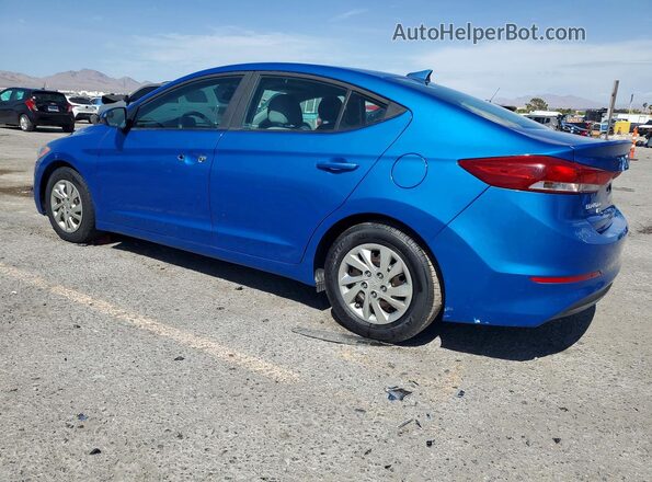 KMHD74LF1HU091168 2017 HYUNDAI ELANTRA Blue უკანა მარცხენა