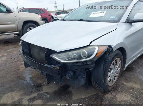 KMHD74LF1HU096340 2017 HYUNDAI ELANTRA Silver Front view