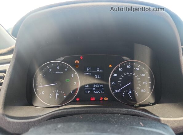 KMHD74LF1HU097522 2017 HYUNDAI ELANTRA Silver Widok zestawu wskaźników