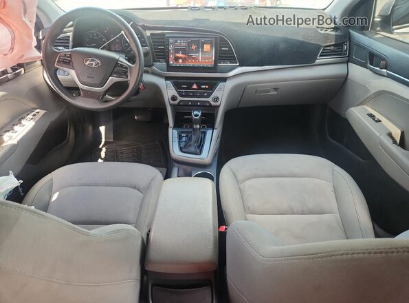 KMHD74LF1HU097522 2017 HYUNDAI ELANTRA Silver Widok deski rozdzielczej