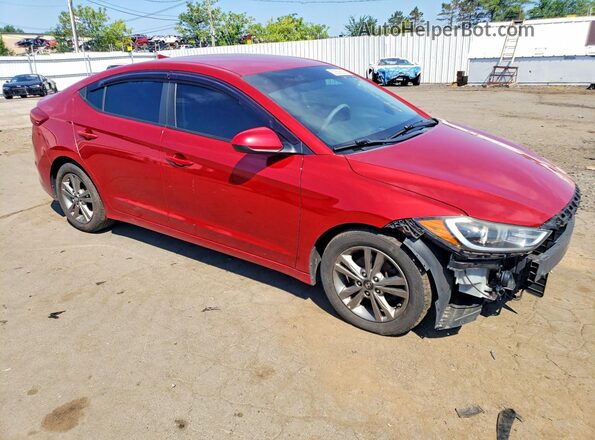 KMHD74LF1HU337572 2017 HYUNDAI ELANTRA Red Front right