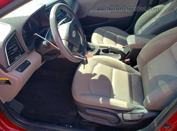 KMHD74LF1HU337572 2017 HYUNDAI ELANTRA Red Front interior view