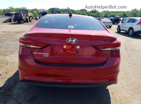 KMHD74LF1HU337572 2017 HYUNDAI ELANTRA Red Rear view