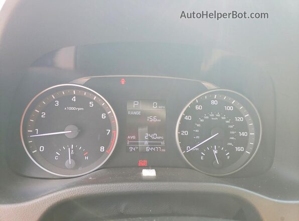KMHD74LF1HU337572 2017 HYUNDAI ELANTRA Red Instrument cluster view