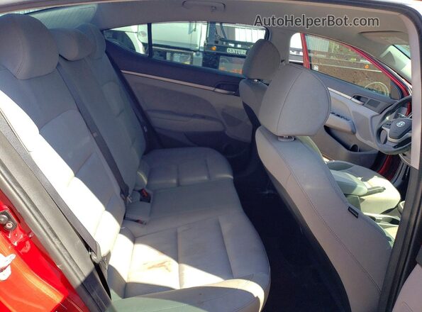 KMHD74LF1HU337572 2017 HYUNDAI ELANTRA Red Rear seats view