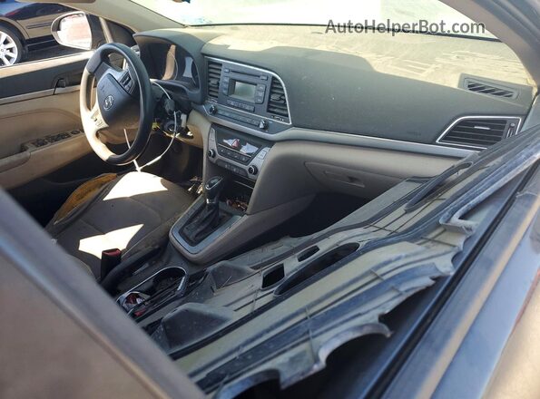 KMHD74LF1HU372127 2017 HYUNDAI ELANTRA Black Dashboard view