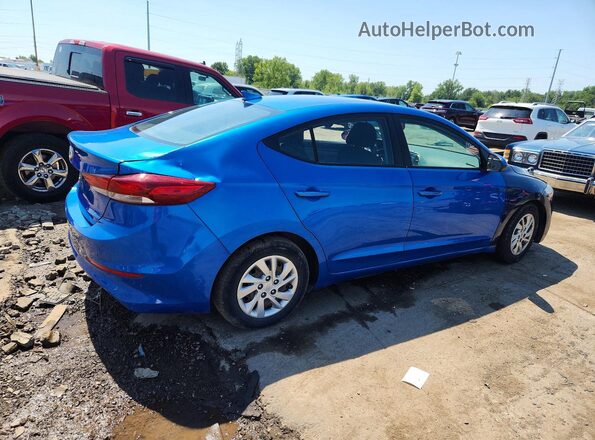KMHD74LF1HU400685 2017 HYUNDAI ELANTRA Blue Rear right