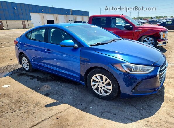 KMHD74LF1HU400685 2017 HYUNDAI ELANTRA Blue Front right