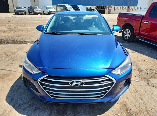 KMHD74LF1HU400685 2017 HYUNDAI ELANTRA Blue Front view