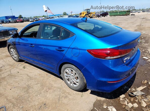 KMHD74LF1HU400685 2017 HYUNDAI ELANTRA Blue Rear left