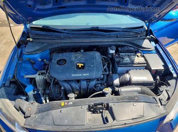 KMHD74LF1HU400685 2017 HYUNDAI ELANTRA Blue Rear interior view
