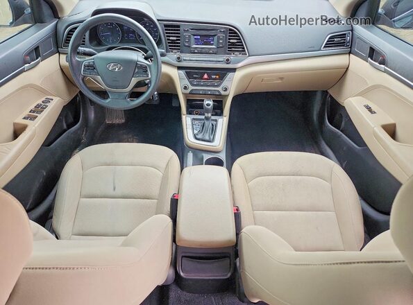 KMHD74LF1HU407183 2017 HYUNDAI ELANTRA Black Vista del salpicadero
