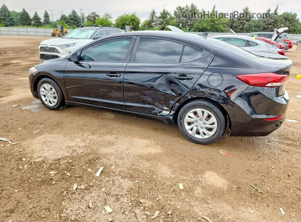 KMHD74LF1HU407183 2017 HYUNDAI ELANTRA Black Trasero izquierdo