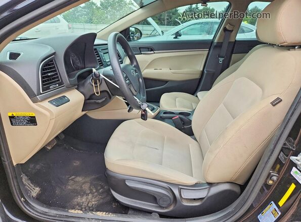 KMHD74LF1HU407183 2017 HYUNDAI ELANTRA Black Vista interior delantera