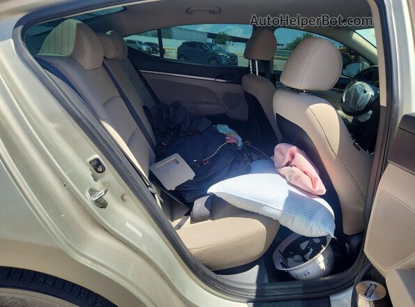 KMHD74LF1HU421651 2017 HYUNDAI ELANTRA Tan Հետևի նստատեղերի տեսք