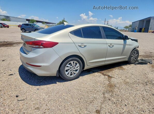 KMHD74LF1HU421651 2017 HYUNDAI ELANTRA Tan Հետևի աջ