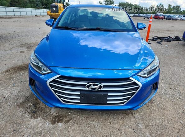 KMHD74LF1HU423240 2017 HYUNDAI ELANTRA Blue Դիմացի տեսք