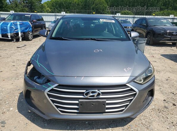 KMHD74LF1JU594348 2018 HYUNDAI ELANTRA Gray Widok z przodu