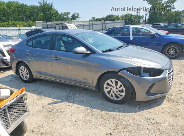 KMHD74LF1JU594348 2018 HYUNDAI ELANTRA Gray Przód prawy