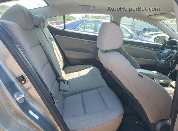 KMHD74LF1JU594348 2018 HYUNDAI ELANTRA Gray Widok tylnych siedzeń