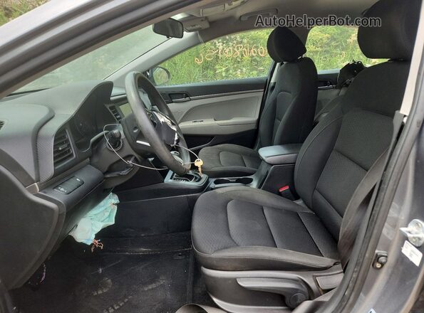 KMHD74LF1KU757145 2019 HYUNDAI ELANTRA Gray Вид салону спереду